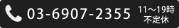 03-6907-2355 11～19時不定休